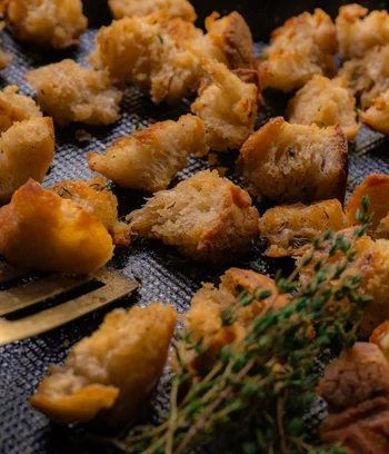 Crispy Homemade Sourdough Croutons