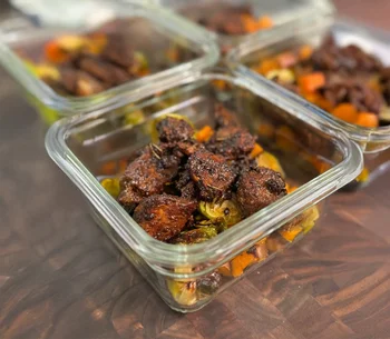 High Protein Balsamic Chicken Meal Prep