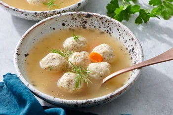 Mini Matzah Ball Soup