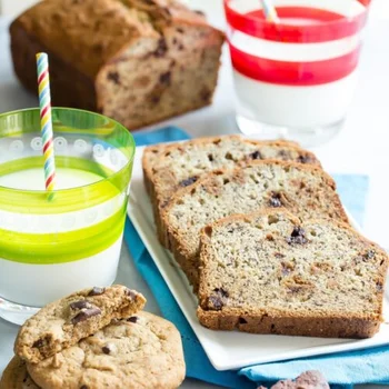 Banana Chocolate Chip Cookie Bread