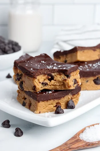 Cookie Dough Bars (Healthy, No-Bake)