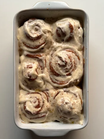 Brown Butter Cinnamon Rolls with Cream Cheese Frosting