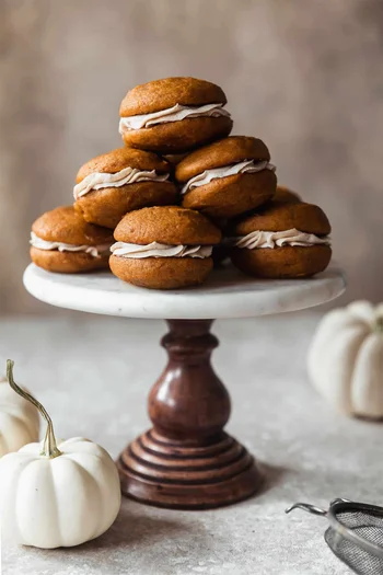 Pumpkin Whoopie Pies With Masala Chai Buttercream