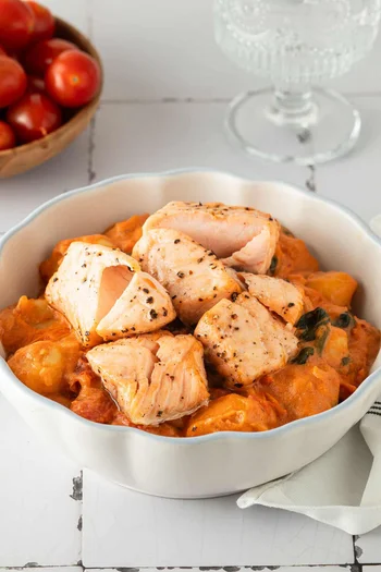 Marry Me Gnocchi with Air Fryer Salmon