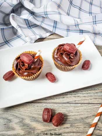 Chocolate Root Beer Cupcakes
