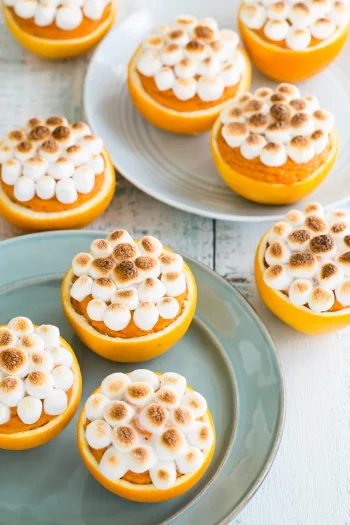 Sweet Potatoes in Orange Cups