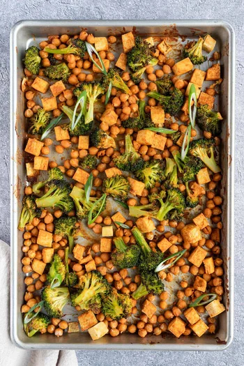 Sheet Pan Tofu & Chickpeas