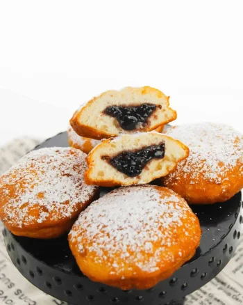 Raspberry Jelly Biscuit Donuts