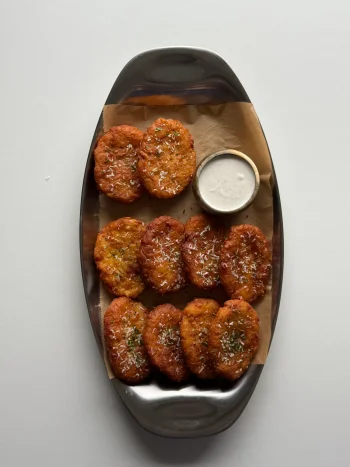 Crispy Garlic Parmesan Hash Browns