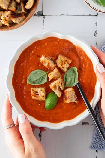 Tomato Soup With Hidden Beans
