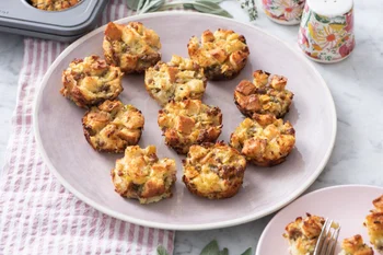Apple Sausage Stuffing Bites