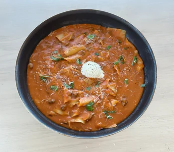 One Pot Lasagna Soup