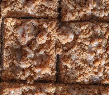 Brown Butter Cinnamon Coffee Cake with Brown Butter Vanilla Glaze