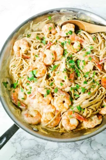 Easy Shrimp Alfredo