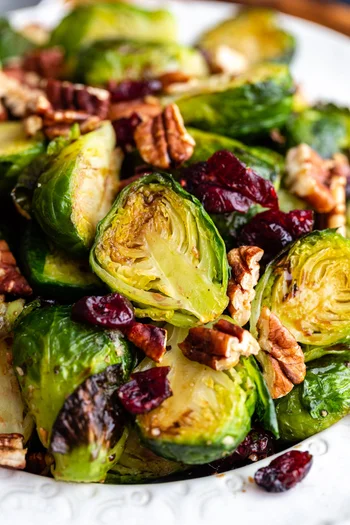 Easy Cranberry Brussel Sprouts