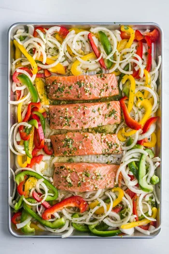Sheet Pan Garlic Lime Salmon