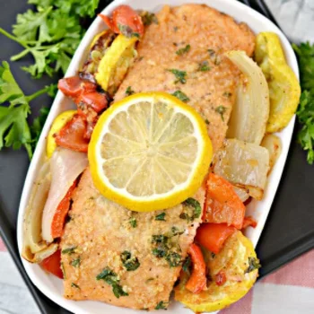 Keto Parmesan Crusted Baked Salmon