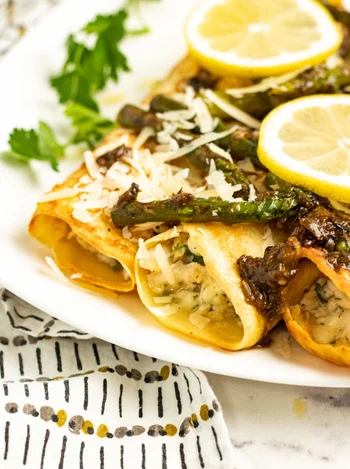 Chicken Asparagus Crepes