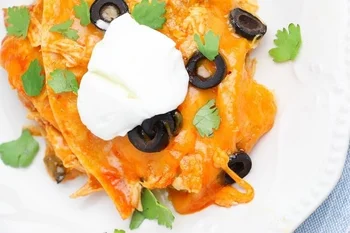 Instant Pot Chicken Enchilada Casserole
