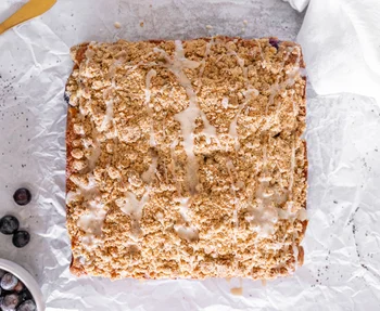 Brown Butter Earl Grey Blueberry Coffee Cake
