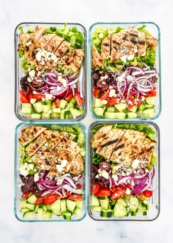 Greek Chicken Salad Meal Prep