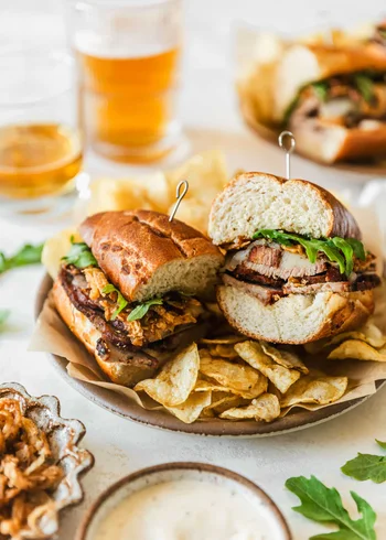 Best-Ever Tri-Tip Sandwiches with Garlic Aioli