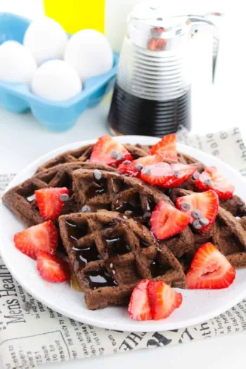 Cake Mix Chocolate Waffles