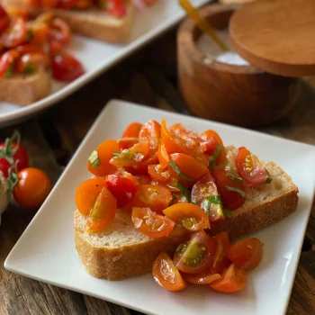 Cherry Tomato Bruschetta