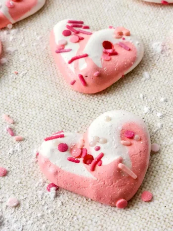 Valentine Meringue Cookies