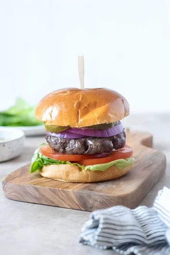 Juicy Air Fryer Hamburgers