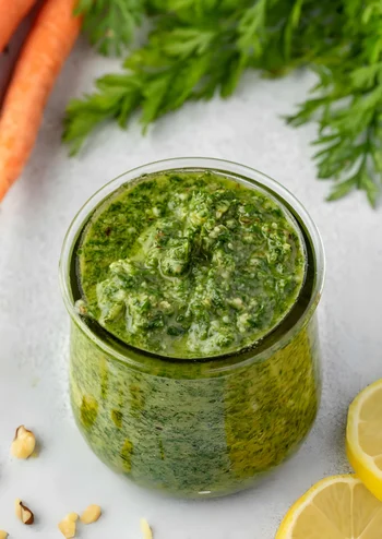 Carrot Top Pesto