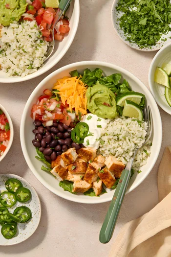 Easy Chicken Burrito Bowls