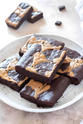Fudgy Peanut Butter Brownies