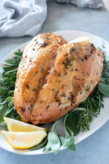 Herb & Garlic Oven Roasted Turkey Breast