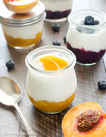 Homemade Fruit on the Bottom Yogurt Cups