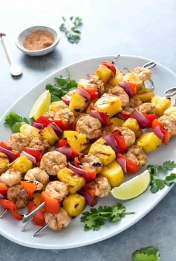 Jerk Pineapple Shrimp Skewers