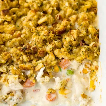 Easy Chicken Stuffing Casserole