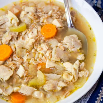Easy Chicken Soup with Farro