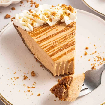 No Bake Biscoff Cookie Butter Pie