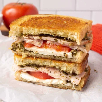 Turkey Pesto Mozzarella Sandwich