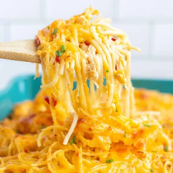 Easy Rotel Chicken Spaghetti