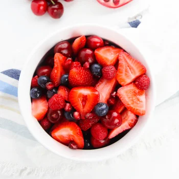 Fruit Berry Salad with Honey Lime Dressing