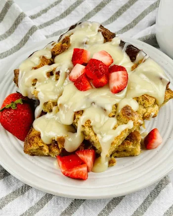 Bread Pudding with Vanilla Sauce