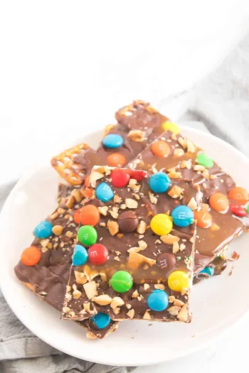 Chocolate Caramel Pretzel Bark