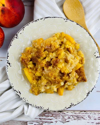 Peach Cobbler Cake