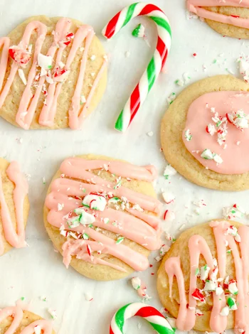 Soft Peppermint Sugar Cookies