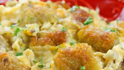 Chicken Bacon Ranch Tater Tot Casserole