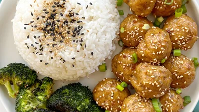 Egg Free Teriyaki Chicken Meatballs