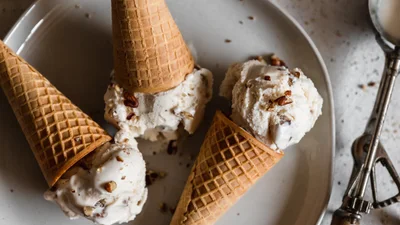Bourbon Butter Pecan Ice Cream