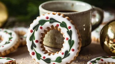 Pecan Sugar Cookies With Maple Icing
